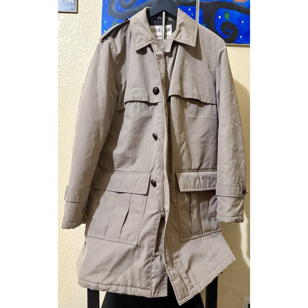 Gordon & Ferguson Co. for Field & Stream Size Small Beige Tan Trench Coat Men’s